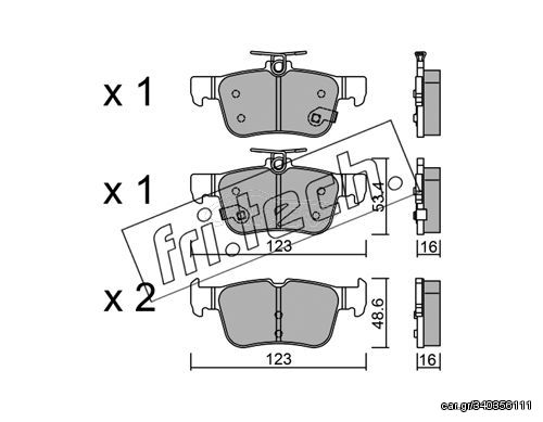 ΤΑΚ. FORD KUGA,MONDEO V,S-MAX 14> \"O\" FRITECH fri.tech. 1064.0