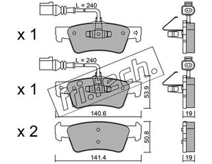 ΤΑΚ. VW TOUAREG 2.5 03-    \"O\" FRITECH fri.tech. 677.0