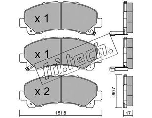 ΤΑΚ. ISUZU D-MAX 2.4,2.5D,3.0D 02- FRITECH fri.tech. 919.0