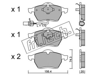 ΤΑΚ. SEAT ALHAMBRA 1.8,19TDI,2.0 -10 \"E\" FRITECH fri.tech. 288.1