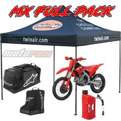 MX FULL PACK (ΤΕΝΤΑ 3Χ3, ΤΣΑΝΤΑ ΜΕΤΑΦΟΡΑΣ ΚΑΙ ΤΣΑΝΤΑ ΓΙΑ ΜΠΟΤΕΣ ALPINESTARS , ΔΟΧΕΙΟ ΚΑΥΣΙΜΟΥ POLISPORT)