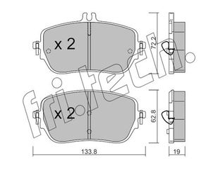 ΤΑΚ. MERCEDES A,B-CLASS (W177,W247) 19> \"E\" fri.tech. 1193.0