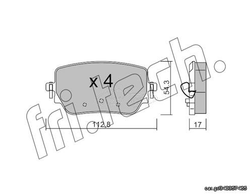 ΤΑΚ. MERCEDES A,B-CLASS (W177,W247) 18> \"O\" fri.tech. 1196.0