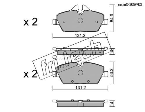 ΤΑΚΑΚΙΑ-BMW I3(I01) 13- (FRONT) fri.tech. 680.2