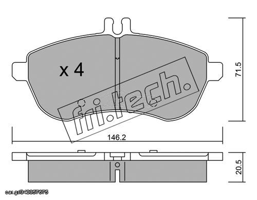 ΤΑΚ. MERCEDES C-E CLASS 07- \"E\"  FRITECH fri.tech. 681.0