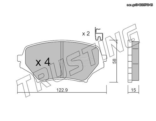 ΤΑΚ. MAZDA MX-5 III 1.8,2.0  05->  \"E\" TRUSTING TRUSTING 887.0