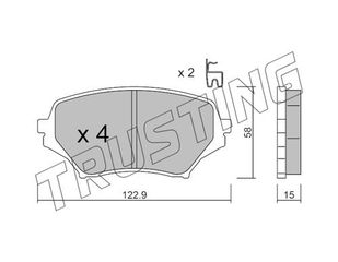 ΤΑΚ. MAZDA MX-5 III 1.8,2.0  05->  \"E\" TRUSTING TRUSTING 887.0