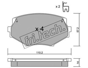 ΤΑΚ. MAZDA MX 5      FRITECH \"E\" fri.tech. 488.0