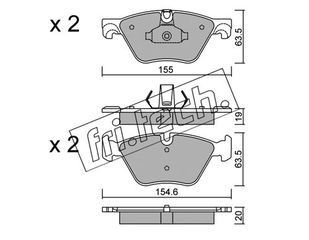 ΤΑΚΑΚΙΑ-BMW 5(F10) 518 D 13- (FRONT) fri.tech. 935.0