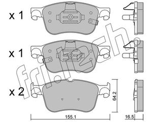 ΤΑΚ. FORD FOCUS IV ALL 18> \"E\" fri.tech. 1205.0