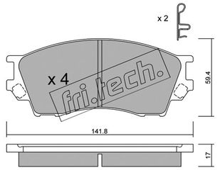 ΤΑΚ. MAZDA B2.5D-TD 99->   FRITECH \"O\" fri.tech. 489.0