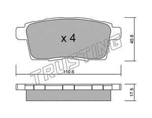 ΤΑΚ. MAZDA CX-7,CX-9 2.2,2.3,3.5 09-  \"E\"  TRUSTING TRUSTING 890.0