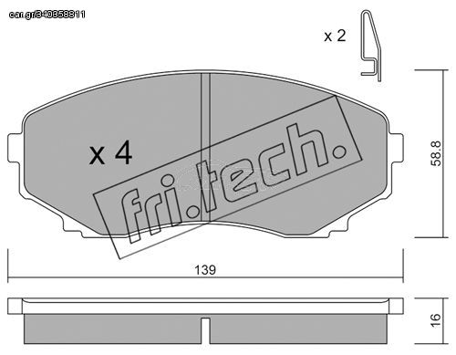 ΤΑΚ. MAZDA MPV 3.0    FRITECH \"E\" fri.tech. 493.0