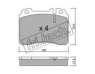 ΤΑΚ. MER/DES CLK,E CLASS,SL    \"E\" FRITECH fri.tech. 683.0