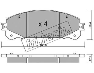 ΤΑΚ. LEXUS RX 450h  08-  \"E\"  FRITECH fri.tech. 954.0