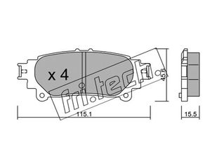 ΤΑΚ. LEXUS RX 350,450h 08-  FRITECH fri.tech. 955.0