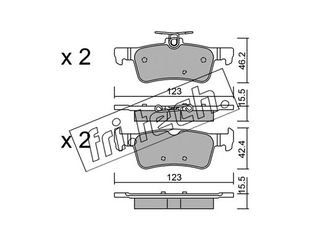 ΤΑΚΑΚΙΑ-PSA 308 II(LB…PH) 1.6 THP 13-21 (REAR) fri.tech. 1066.0