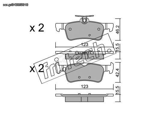 ΤΑΚΑΚΙΑ-PSA 308 II(LB…PH) 1.6 THP 13-21 (REAR) fri.tech. 1066.0