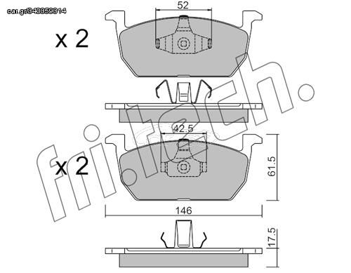 ΤΑΚ. SEAT IBIZA V-SKODA SCALA 1.0,1.5 TSI 19> \"E\" fri.tech. 1214.0