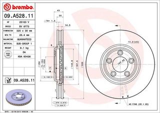 ΔΙΣΚ. JAGUAR S-TYPE 2.5 V6 <07 (320*30) BRECO BV 8773