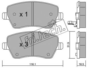 ΤΑΚ. SUZUKI SWIFT III FRITECH \"E\" fri.tech. 501.1