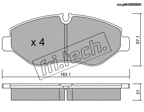 ΤΑΚ. MERCEDES SPRINTER 3,2-3,5T 06-  \"E\" FRITECH fri.tech. 687.0