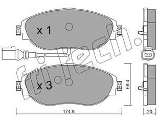 ΤΑΚΑΚΙΑ-VAG OCTAVIA IV(NN3) 2.0 TDI 20- (FRONT) fri.tech. 968.0