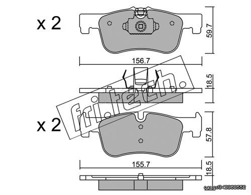 ΤΑΚΑΚΙΑ-BMW 1(F20) 116 D 11- (FRONT) fri.tech. 975.0