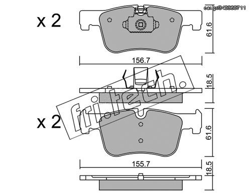 ΤΑΚΑΚΙΑ-BMW 1(F20) 120 D 11- (FRONT) fri.tech. 976.0