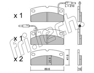 ΤΑΚ. PIAGGIO M500 0.5 D 04> \"E\" FRITECH fri.tech. 1231.0