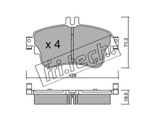 ΤΑΚΑΚΙΑ-MB A-CLASS(W176) A180 CDI 12- (FRONT) fri.tech. 980.0