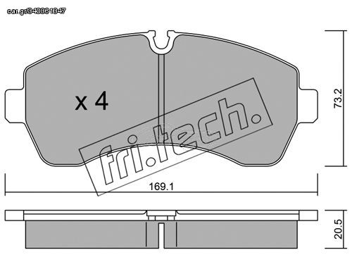 ΤΑΚ. MERCEDES SPRINTER 4T,5T,6T 06-  FRITECH \"E\" fri.tech. 689.0