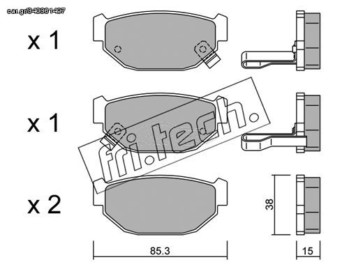 ΤΑΚ. SUBARU LEONE,XT 1.8 -92         FRITECH fri.tech. 515.0