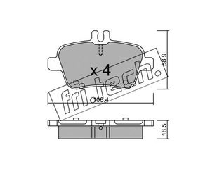 ΤΑΚ. MERCEDES A,B-CLASS (W176,W246) <18 \"O\" fri.tech. 982.0