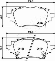 ΤΑΚΑΚΙΑ-TOYOTA C-HR(X1) 1.2 16-(REAR) ASHIKA 51-02-263