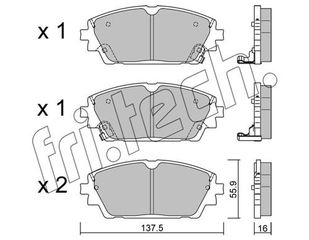 ΤΑΚ. MAZDA 3 (BP) ALL 18> \"E\" fri.tech. 1237.0