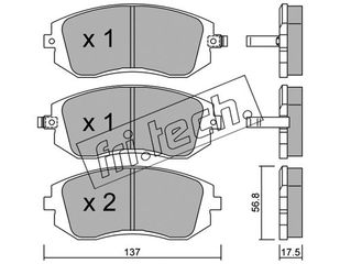 ΤΑΚ. SUBARU            FRITECH \"E\" fri.tech. 516.0