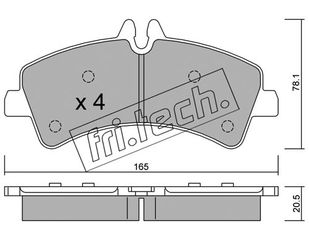 ΤΑΚ. MERCEDES SPRINTER 4.6/5-t CDI 06-        FRITECH fri.tech. 690.0