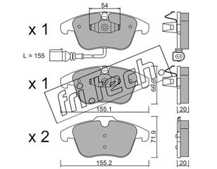 ΤΑΚ. VW TIGUAN 07-     FRITECH \"E\" fri.tech. 691.1