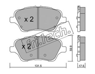 ΤΑΚ. FORD B-MAX 1.0,1.4,1.6 12- \"Ε\" FRITECH fri.tech. 992.0