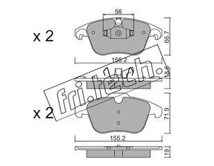 ΤΑΚ. CITROEN C4 PIKASSO 2.0 \"E\" FRITECH fri.tech. 691.3