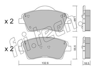 ΤΑΚ. VOLVO XC40 1.5T3,2.0B4 18> \"Ε\" ΜΕ ΖΑΝΤΕΣ 16\" fri.tech. 1249.0