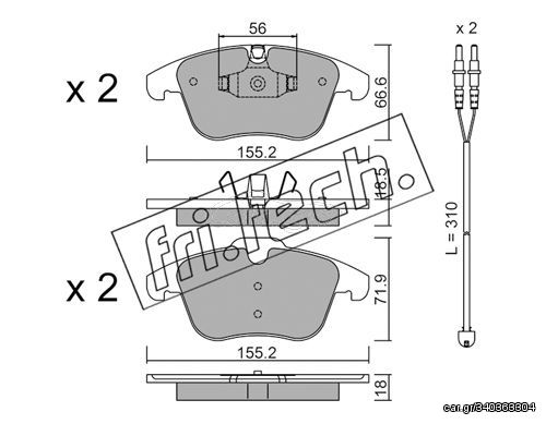 ΤΑΚ. CITROEN C5-PEUGEOT 508 1.6 THP,1.8,2.0 10-   FRITECH \"E\" fri.tech. 691.5W