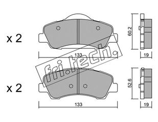 ΤΑΚ. CITROEN C4 CACTUS-PEUGEOT 301,308 1.2 VTI \"E\"  FRITECH fri.tech. 998.0