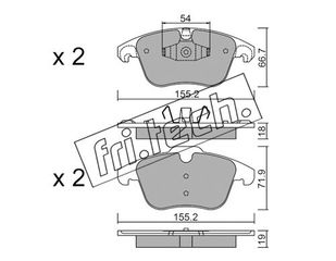 ΤΑΚ. CITROEN C4 III-PEUGEOT 208 II 19> \"E\" FRITECH fri.tech. 691.7