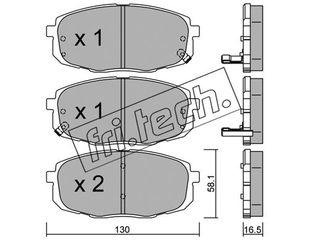 ΤΑΚ. HYUNDAI I30-KIA  FRITECH \"E\" fri.tech. 529.0