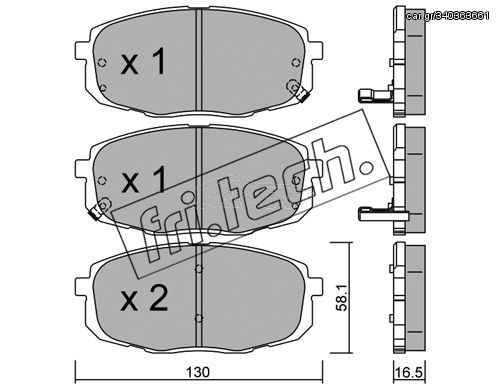 ΤΑΚ. HYUNDAI I30-KIA  FRITECH \"E\" fri.tech. 529.0