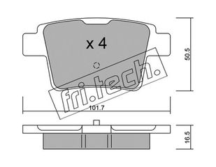 ΤΑΚ. FORD MONDEO III ALL   \"Ο\" FRITECH fri.tech. 693.0