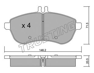 ΤΑΚ. MERCEDES C-E CLASS 07- \"E\"  TRUSTING TRUSTING 681.0