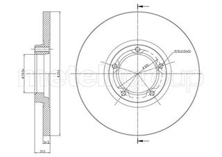 ΔΙΣΚ. FORD TRANSIT 1.6,2.0 <92 (254*14,3) fri.tech. BD0006